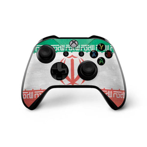 Iran Flag Distressed Xbox One X Bundle Skin